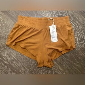 NWT Richer Poorer High Waisted Sleep Shorts in Woodgrain Brown | Size XS